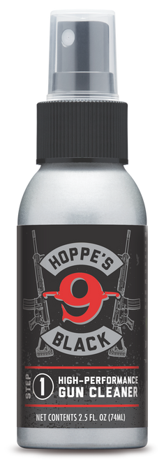 Hoppe's HBC2 Black Gun Cleaner Removes Oil Grease & Dirt 2.50 oz. Aluminum Pump Bottle