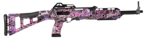 Hi-Point 4095TSPI 4095TS Carbine 40 S&W Caliber with 17.50" Barrel, 10+1 Capacity, Country Girl Metal Finish, Country Girl Camo Fixed All Weather Skeletonized Stock & Polymer Grip Right Hand