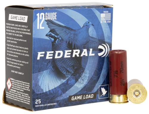 Federal H12175 Game-Shok Upland 12Gauge 2.75" 1oz 7.5Shot 25 Per Box/10 Case