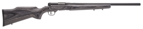 Savage Arms 96970 B.MAG  Full Size 17 WSM 8+1 22" Matte Black Heavy Barrel, Matte Black Drilled & Tapped Carbon Steel Receiver, Satin Gray Varmint Beavertail Laminate Stock, Right Hand