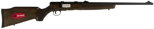 Savage Arms 70810 B Series G Full Size 17 HMR 10+1 21" Matte Black Sporter Barrel, Matte Black Drilled & Tapped Carbon Steel Receiver, Satin Hardwood Fixed Stock, Right Hand