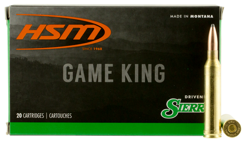 HSM 7MMMAG6N Game King  7mm Rem Mag 160 gr Sierra GameKing Spitzer Boat Tail 20 Per Box/ 20 Case