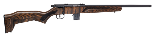 Savage Arms 96637 93R17 Minimalist 17 HMR 10+1 Cap 18" Matte Black Rec/Barrel Natural Brown Laminate Boyd's Minimalist Stock Right Hand (Full Size)