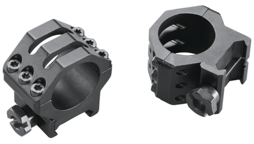 Weaver Mounts 48349 Six-Hole Skeleton Rings  Matte Black 1" Medium