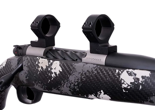 Weatherby W740705 Scope Mount/Ring Combo  Matte Black Alloy 30mm Tube Weatherby Mark V Medium Rings Magnum 9-Lug Action
