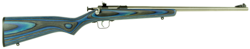 Crickett KSA2223 Youth  22 LR 1rd 16.12" Stainless Steel Barrel, Fixed Front/Adjustable Rear Peep Sights, Blue Laminate Stock w/11.5" LOP, Rebounding Firing Pin Safety
