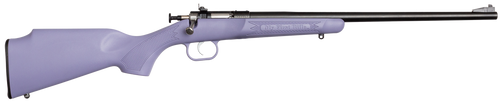 Crickett KSA2306 Youth  22 LR 1rd 16.12" Blued Barrel & Receiver, Fixed Front/Adjustable Rear Peep Sights, Purple Synthetic Stock w/11.5" LOP, Rebounding Firing Pin Safety