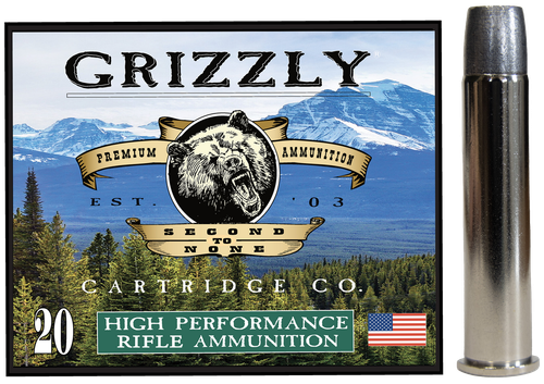 Grizzly Ammo GC45/70+P8   45-70Gov+P 460gr Wide Long Nose Gas Check 20 Per Box/10 Case