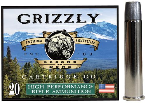 Grizzly Ammo GC45/70+P8   45-70Gov+P 460gr Wide Long Nose Gas Check 20 Per Box/10 Case