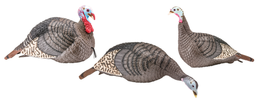 HS Strut 100006 Strut-Lite Flock Wild Turkey Species Multi Color Synthetic 3 Per Pack