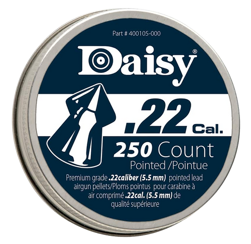 Daisy 997922512 PrecisionMax Premium 22 Lead Pointed Field Pellet 250/Tin