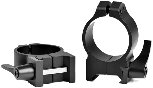 Warne 214LM Vertical Rings Maxima Matte Black 30mm Medium Quick Detach 0 MOA