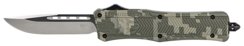 CobraTec Knives MADCCTK1MDNS CTK-1  Medium 3" OTF Drop Point Plain D2 Steel Blade/Army DigiCamo Aluminum Handle Features Glass Breaker Includes Pocket Clip