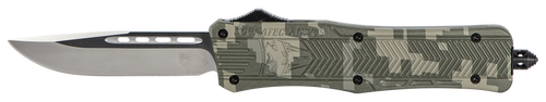 CobraTec Knives MADCCTK1MDNS CTK-1  Medium 3" OTF Drop Point Plain D2 Steel Blade/Army DigiCamo Aluminum Handle Features Glass Breaker Includes Pocket Clip