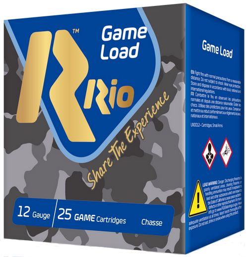 Rio Ammunition SG328 Game Load Super Game High Velocity 12Gauge 2.75" 1 1/8oz 8Shot 25 Per Box/10 Case