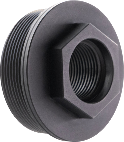 CMMG 11DB017 Zeroed HUB Mount Fits 1/2"x28 Stainless Steel Black
