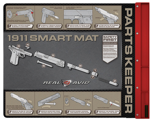 Real Avid AV1911SM 1911 Smart Mat Black/Red 19" x 16" 1911 Diagram Illustration