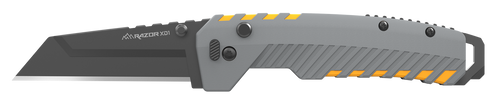 Outdoor Edge XDS230AC Razor XD2  3" Folding Plain 420J2 SS Blade Gray/Yellow