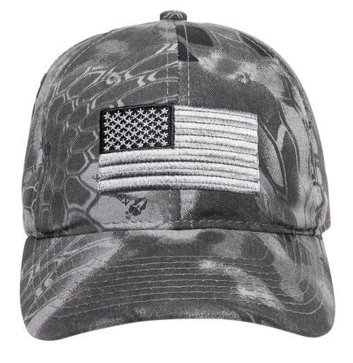 Outdoor Cap 120159-3-3 USA Flag  Kryptek Raid Hook & Loop OSFA Unstructured