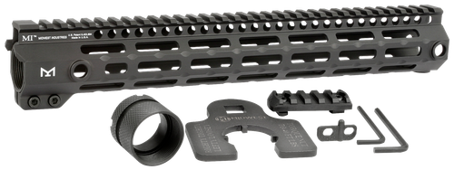Midwest Industries MIG4M13375 Tactical G4M Handguard AR-15 Black Hardcoat Anodized Black 13.3" 6061-T6 Aluminum M-LOK