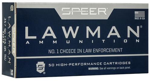 Speer 53919 Lawman  357Sig 125gr Total Metal Jacket Flat Nose 50 Per Box/20 Case