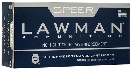 Speer 53919 Lawman  357Sig 125gr Total Metal Jacket Flat Nose 50 Per Box/20 Case