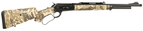 Taylors & Company 210317 Pedersoli 1886 Journey 45-70 Gov 5+1 19" Black Cerakote Barrel, Black Cerakote Drilled & Tapped Receiver, Adj Cheekrest Camo Synthetic Stock