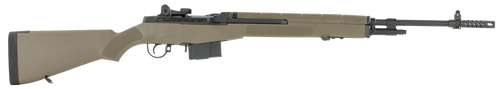 Springfield Armory MA9120CA M1A Standard Issue *CA Compliant 308 Win 10+1 22" Black Parkerized Steel Barrel w/Muzzle Brake, Black Parkerized Steel Receiver, Fixed Flat Dark Earth Synthetic Stock