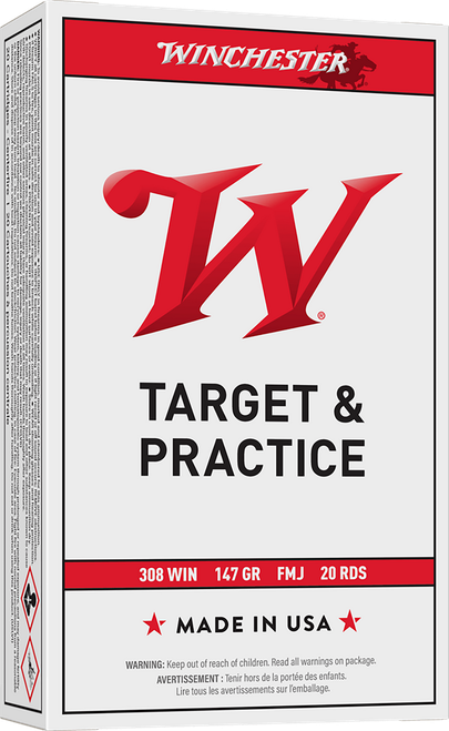 Winchester Ammo USA3081 USA  308Win 147gr Full Metal Jacket 20 Per Box/10 Case