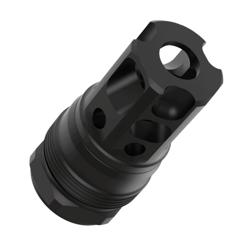 Liberty Precision Machine LPM-2009 Liberty Bell Muzzle Brake Black Stainless Steel 1/2"x28 Threads 1.70"