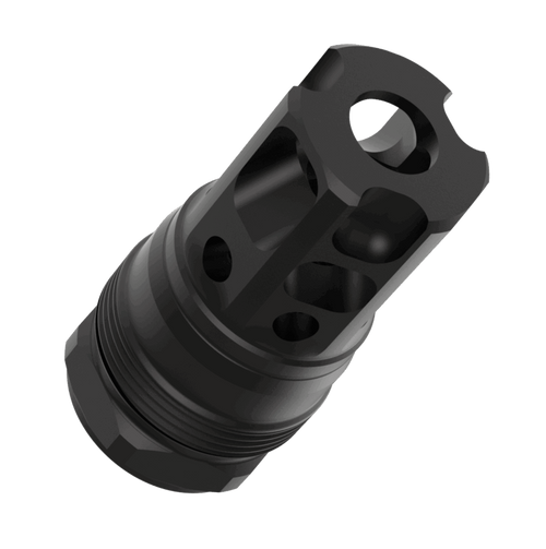 Liberty Precision Machine LPM-2009 Liberty Bell Muzzle Brake Black Stainless Steel 1/2"x28 Threads 1.70"