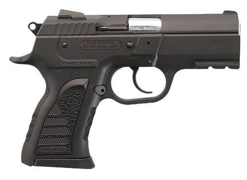 Tanfoglio TFCOMPACTF9 Force Plus Compact Frame 9mm Luger 13+1 3.60" Stainless Barrel, Black Steel Serrated Slide, Black Polymer Frame w/Picatinny Rail, Black Polymer Grip