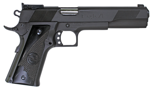 Iver Johnson Arms EAGLEXL10DS Eagle XL  Full Size Frame 10mm Auto 15+1 6" Stainless Steel Barrel, Matte Black Steel Long/Serrated Slide, Black Steel Frame w/Beavertail, G10 Grip