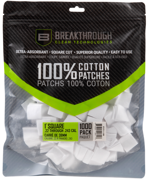 Breakthrough Clean BTCPS11000 Square Patches 243/270 Cal 1" 1000 pieces