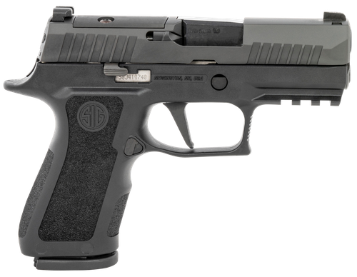 Sig Sauer 320XC9BXR3PR2 P320 XCompact 9mm Luger 15+1 3.60" Carbon Steel Barrel, Black Nitron Optic Ready/Serrated SS Slide, Black Stainless Steel Frame w/Picatinny Rail, Black XCompact Polymer Grips