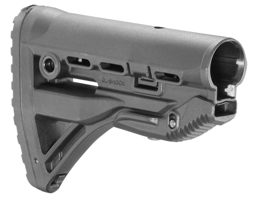 FAB Defense FXGLSHOCK GL-Shock  Buttstock for M16/ M4 w/Anti-Rattle Mechanism Black Polymer