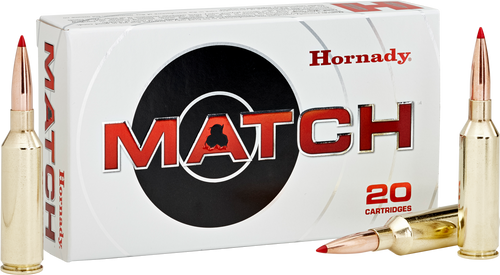 Hornady 82180 Match  300WinMag 195gr Extremely Low Drag Match 20 Per Box/10 Case