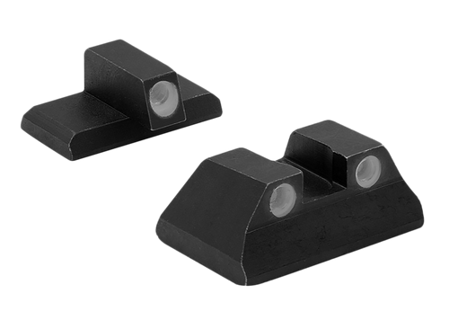 Meprolight USA 115193101 Tru-Dot  Green Tritium White Outline Front Sight-Green Tritium White Outline Rear Sight H&K P2000/P2000 SK