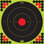 Pro-Shot LONGRANGE172 SplatterShot  Self-Adhesive Paper Black/Green/Red 17.25" Bullseye 5 Pack