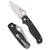 SPYDERCO BUTTONUP CF PE 3.27" BK/SLV