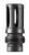 Dead Air DA122 Xeno Flash Hider Black Nitride 4140 Steel with 5/8"-24 tpi Threads, 2.16" OAL & .99" Diameter