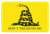TekMat TEKR17GADSDEN Gadsden Flag Cleaning Mat Black/Yellow Rubber 11"x17" Snake/"Don't Tread On Me"