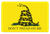 TekMat TEKR17GADSDEN Gadsden Flag Cleaning Mat Black/Yellow Rubber 11"x17" Snake/"Don't Tread On Me"