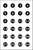 Action Target VB24100 Sighting Military Circle Paper 23" x 35" Black/White 100 Per Box