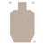 Birchwood Casey 37029 EZE-Scorer  IPSC Silhouette Paper Hanging Universal 23" x 35" Tan 5 Pack