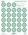 EZ-Aim 15582 Official IBS  Rimfire Target  Non-Adhesive White/Green 25 Pack