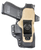 DeSantis Gunhide 230KJ6RZ0 Hyeye  IWB Black Kydex Belt Mount Ambidextrous