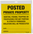 ALLEN 15824 POSTED NO TRESPASSING SIGN 12 PK