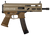 Grand Power 197892004770 SP9A3 Stribog 9mm Luger 30+1 8" Black Threaded Barrel, M-LOK Handguard, Flat Dark Earth Aluminum Picatinny Rail Receiver, Rear Picatinny Rail, FDE Polymer Grips