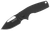 S.O.G SOG14030257 Stout FLK 2.62" Folding Clip Point Plain Black TiNi Cryo D2 Blade, Black Textured G10 Handle